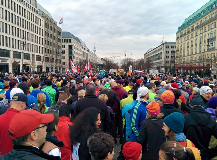 Neujahrslauf: Start am Pariser Platz